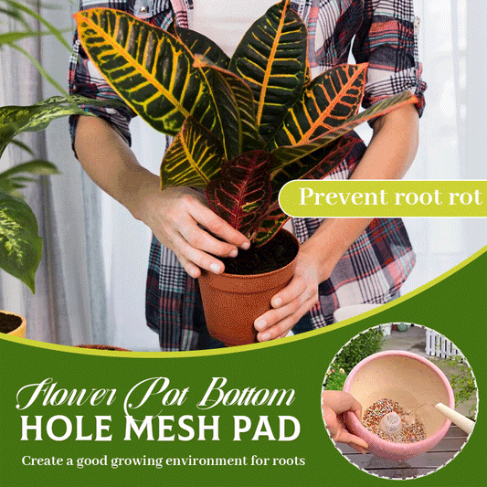Flower Pot Bottom Hole Mesh Pad