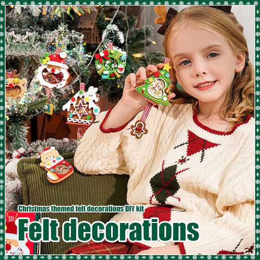 Christmas Themed Felt Decoration DIY Material Package