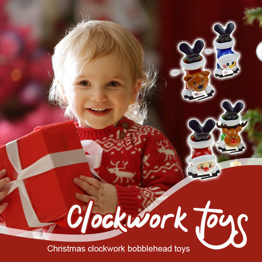 Christmas Clockwork Inverted&Shake Head Toys