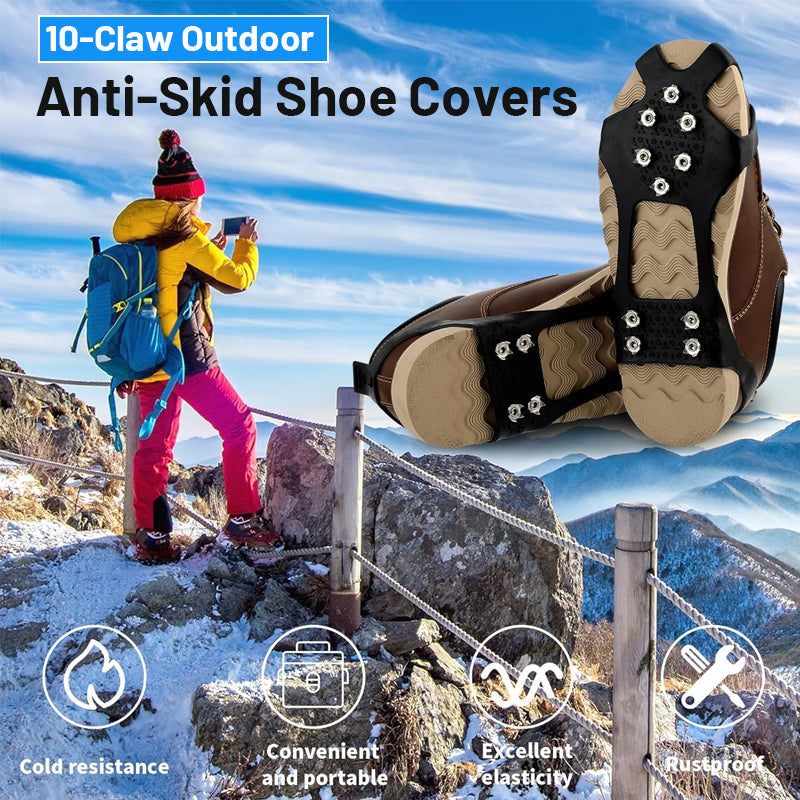 10-Claw Outdoor Anti-Skid Shoe Covers