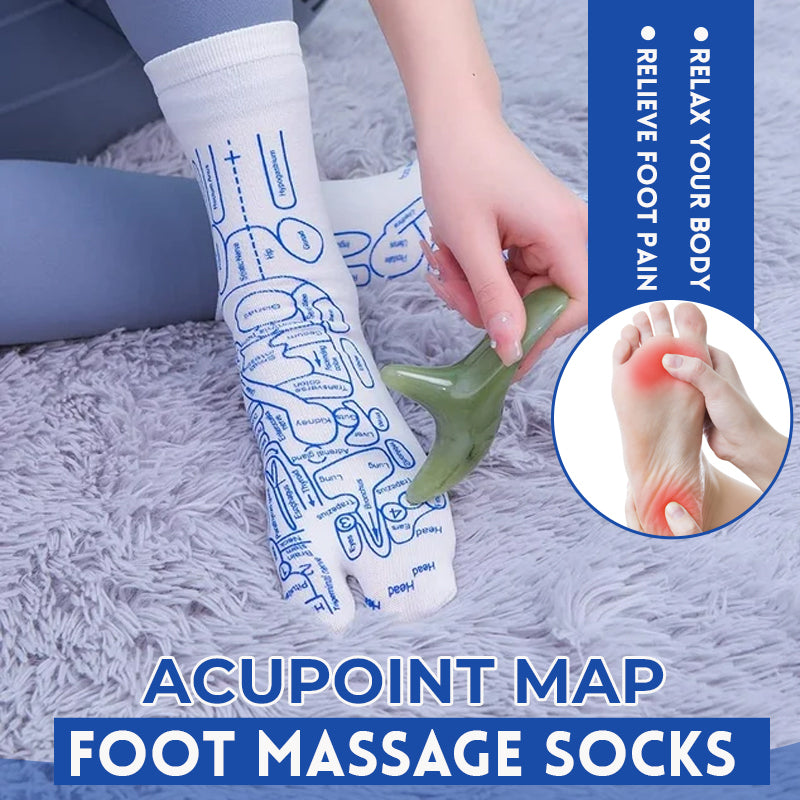 Acupoint Map Foot Massage Socks